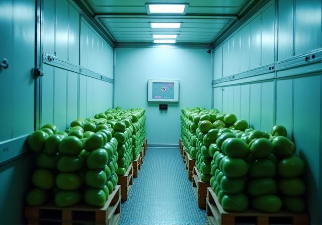 Refrigerated truck cargo loading